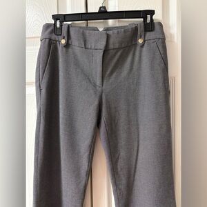 LOFT Marisa Trouser Black and White Textured Pants Size 2